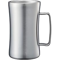 Amazon.co.jp: ドウシシャ 飲みごろ ジョッキ 600ml 食洗器対応 保温