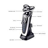 電気シェーバー男性のための湿式および乾式ロータリーシェーバー充電式電動かみそり（3In1）