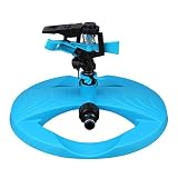 SZPanda 耐久性のある農業庭園の放水器 Garden Lawn Automatic Irrigation Nozzles System,360°Fully Circle Rotating Wat