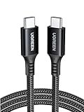UGREEN USB Type Cケーブル【100W/5A PD3.0対応 超急速充電 1M】usbc ケーブル ナイロン編組 E-markerチップ内蔵 高速データ転送 Galaxy S24/iPhone 15/iPad/MacBook/Switch等タイプCデバイスに対応-1ｍ 【ビデオ出力非対応】