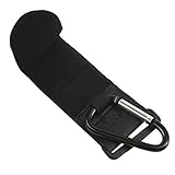 Domybestベビーカーフック アルミニウム製　 カラビナ　ブラック バギー 荷物フック カーグッズ　ベビーカー用クリップ　ショッピング　乳母車　買い物 荷物 散歩　便利 　一個