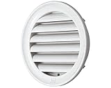 丸型ガラリ プラスチック成型網付シルバーホワイト SGM-75P　　新協和