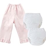 (チャックル) chuckle 【K4311×2、F1005×1】おねしょパンツ2枚&夏用防水布つきズボン1枚セット【110cm】【女の子】【夏用】 ピンク 110cm F3110B-110-20