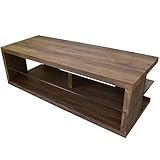 テレビボード 1200×400×390mm (ブラウン) FLASH ロータイプ テレビ台 ヴィンテージ ガラス 古材風