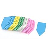 uxcell タグ　ラベル　マーカー　ステッカー　様々な色　プラスチック　保育園　ガーデン　植物用　4cmx2cm　45個入り