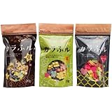 [セット品]常陸屋本舗 カラふル Colorful 麩 星 20g 1袋 + カラふル Colorful 麩 花 20g 1袋 + カラふル Colorful 麩 ハート 20g 1袋 【計3袋】