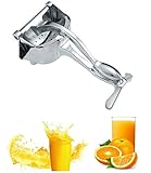 XKONG手動ジューサー、金属ジュース機、フルーツ絞り機、金属ポータブル手動ジューサーフルーツ絞り器ヘビーデューティーエクストラクタースクイーズツール