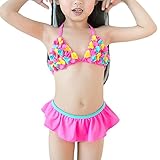 Zhhlinyuan Fashion Kids Baby Swimsuit Girl Ruffles Swimwear Bikini 3228