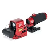 ホログラフィック XPS3タイプ ドットサイト ＆ G33-STSタイプ 3倍ブースター セット マグニファイア QDレバー 20mmレイル対応 (赤)