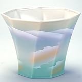 九谷焼　N35-10　フリーポット　8号　ラスター雲海　24×18cm　化粧箱