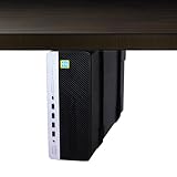 HumanCentric 省スペースパソコン用デスク下PCマウント PC壁マウントブラケット 省スペースデスクトップタワー用 UPS壁マウントブラケット CPUホルダー デスク下マウント 調節可能なパソコンマウント ストラップ付き