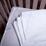 QuickZip the Faster Safer Easier Crib Sheet 3 Zip-On Sheets in 100% Organic Cotton + 1 Wraparound To
