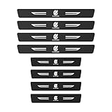 アルファード 適用 車 サイドステップガード 傷防止 耐久性よい アルファード 20系 30系 40系 対応 カー スカッフプレート サイドステップ 防水 汚れ防止 フィット感がいい スカッフプロテクトシート 粘着力強い 取付簡単 サイドモール 良い質感 8点セット(アルファード 適用,ブラック)