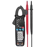 GZCRDZ ACM81 AC クランプ メーター 1mA オートラン デジタル マルチメーター 2000 電圧電流 ダイオード テスター バッククリップ + ワニ口クリップ (黒)