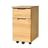 【子供用ワゴン収納】ERIS KIDS / エリスキッズ 無垢材 アルダー無垢 ナチュラル ワゴン キャスター付き 収納