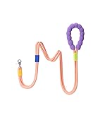 Maogoublue マシュマロリード CLASSIC 【中型犬向け】 犬用リード 中型犬用リード 犬用訓練リード 犬リード 中型犬 肩掛けリード ショルダーリード 手持ち/斜めがけ/腰がけ3WAY 両手解放 ロングリード 全長140CM 直径12MM 30KGまで対応 柔らかいグリップ 引っ張り防止 ランニング/ジョギング/訓練/散歩用 ペット用