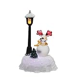 By Penn 5」LED照明変光トナカイwith Lamp Postクリスマステーブルトップ図