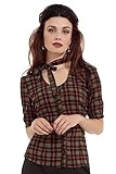 Voodoo Vixen - Mavis Checkered Top XL
