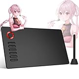 ペンタブレット VEIKK A15pro ペンタブ 10X6インチ大面積 絵描き 電池フリー ホイール搭載