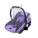 ベビーカー 虫よけ カバー 蚊帳 サンシェード ネットメッシュの伸縮タイプ 新生児~3歳ベビーカー (グレー)