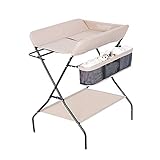 ベビーケアデスクベビーケアデスク新生児多機能折りたたみ式タッチマッサージ表25 Kg荷重3色 (色 : ナチュラル)