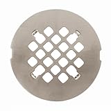 サテンニッケルラウンドスナップインシャワーDrain Grate 4 1 / 4 "交換用カバー