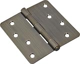 Hillman 4 "ドアヒンジ – 1 / 4 "半径853529アンティーク真鍮