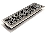 Accord AMFRSNC414 Charleston Floor Register, 4-Inch x 14-Inch(Duct Opening Measurements), Satin Nick
