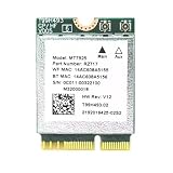 MT7925 WiFiカードMudule, WiFi 7ワイヤレスカード, 2400Mbps 高速 2.4G/5G ワイヤレスモジュールアダプターカード Bluetooth対応 5.3 Win10 Win11対応