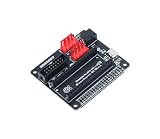 XICOOLEE RGB マトリックスボードコンバーター Raspberry PiマザーボードとRaspberry Pi Pico用 HUB75インターフェース1つ 電源入力コネクター2つ Type-C 5V/4A DC-044 5V/8A