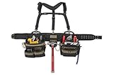 Custom LeatherCraft 6714 31 Pocket, Heavy Duty Framers 5-Piece Comfortlift Combo Tool Belt System [並
