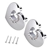 SODIAL(R) 2 Xドア引き出しキャビネット　食器棚ハンドル、つまみ　ねじ付き