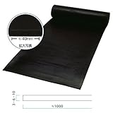 ミヅシマ工業　ラバーストロングマット　本体　＃31　1m×20m×3mm　1巻　　ブラック ブラック