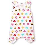 ザ・チルドレンズプレイス THE CHILDREN'S PLACE/ マッチエーブルズスリーブレスプリントシャークバイトトップ ホワイト トップス半袖Tシャツ 4歳【並行輸入】