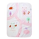 桜の雪 ベビー用 ベットおでかけ防水シーツ 綿 防水加工 通気 おむつ替えシート70*90cm (ピンク猫)