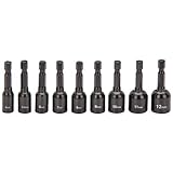 9 Piece Metric Quick Change Magnetic Nutsetter Set [並行輸入品]