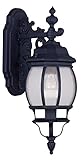 Livex Lighting 7901-04 Frontenac 1 Light Outdoor Wall Lantern, Black [並行輸入品]