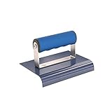 Bon 22-721 6-Inch by 4-Inch Blue Steel Sidewalk Edger 5/8-Inch Radius 7/8-Inch Lip and Comfort Grip 