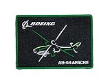 (ボーイング) Boeing AH-64 Air Brush Patch 刺繍 ワッペン 刺しゅう パッチ 飛行機 戦闘機 アイロン