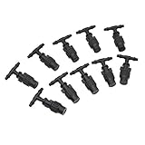 (ライチ) Lychee 10個セット プラスチック製 ミストノズル スプレースプリンクラー 霧吹きノズル 散水用具 4-5mmホース対応 噴霧 ガーデニング 芝生 庭園 温室