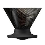 HARIO(ハリオ) V60 ドリッパー NEO 1~4杯用 トライタン 樹脂 スパイラルリブ ブラック 日本製 VDN-02-B
