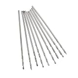 B Blesiya ツイストドリルビット　ドリル刃　ストレートシャンク　高速度鋼構造　10個入り - 0.8mm