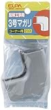 ELPA 3号マガリ MM-3H(GY) 【まとめ買い5セット】