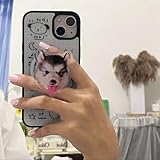 カスタムメイド オリジナル 犬 猫 ペット 写真 スマホ グリップ アクリル スマホスタンド アクセサリー, スマホグリップ オーダーメイド お ペット愛好家のためのクリエイティブなギフト (スタイル1)