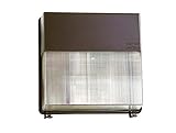 Hubbell Outdoor PVL3150S18BZL Wallpack, 150W Hips, Quad-Tap, Bronze with Lamp [並行輸入品]
