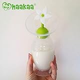 haakaa シリコーン乳房ポンプの花の形のストッパ (ホワイト)