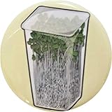 缶バッジ　パックカイワレ大根　食べ物　野菜　38ｍｍ　ピンバッジ　64