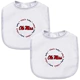 Baby Fanatic Team Color Bibs, University of Mississippi, 2-Count by Baby Fanatic [並行輸入品]