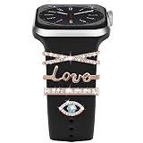 コンパチブル アップルウォッチ バンド チャーム 49mm 46mm 45mm 44mm 42mm 41mm 40mm 38mm、コンパチブル apple watch Ultra se 10 8 7 6 5 4 3、コンパチブルGalaxy Watch 5 40mm 44mm/5 Pro 45mm/4 40mm 44mm/4 Classic 42mm 46mm、装飾リング 可愛い キラキラ、バンドは付属しません