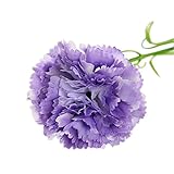 手作りのカーネーションシミュレーション3点セット花、人工花、紫